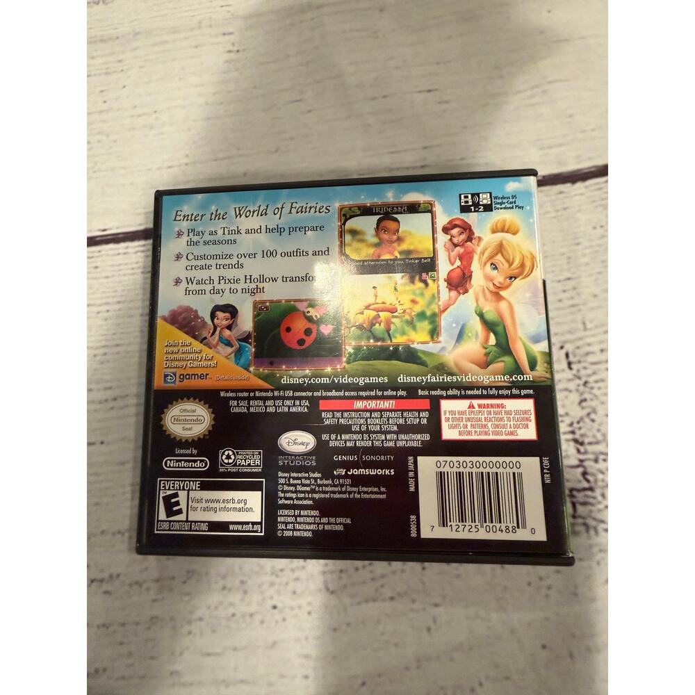 Disney Fairies Tinkerbell Nintendo DS Game Comes - Picture 2 of 4